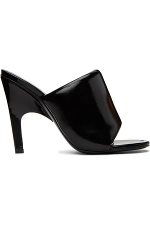 The Attico Black Rem Heeled Sandals