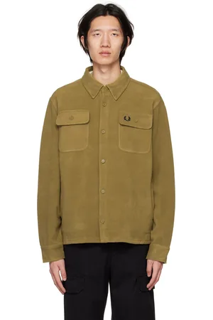 Fred Perry Khaki Relaxed-Fit Shirt