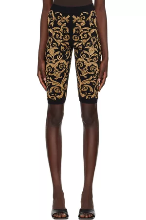 Moschino Women Shorts - Black Baroque Shorts