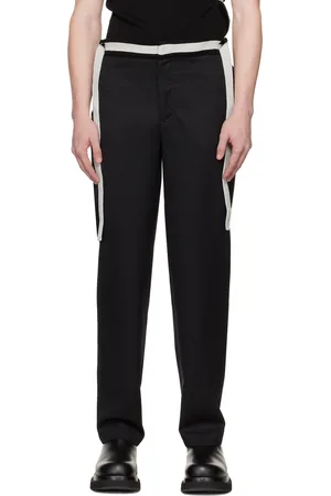 Steven Passaro SSENSE Exclusive Black Tailored Trousers