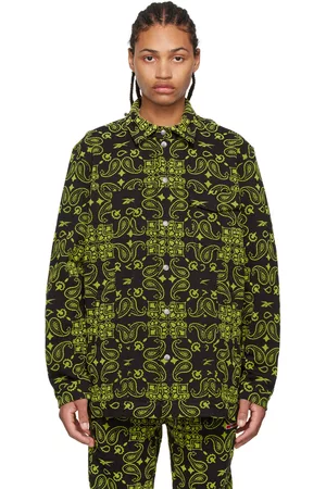 Reebok Men Fleece Jackets - Black Cotton Jacket