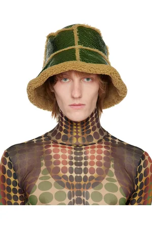 Jean Paul Gaultier Green 'The Laminated' Bucket Hat