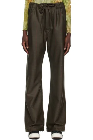 Serapis Brown Split Track Trousers