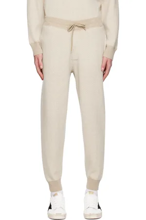 THEORY Beige & White Alcos Lounge Pants
