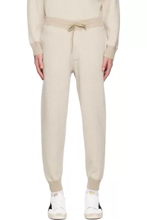 THEORY Beige & White Alcos Lounge Pants
