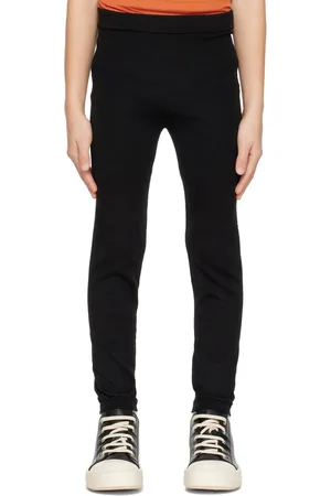 Rick Owens Kids Black Slim-Fit Leggings