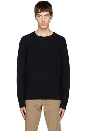 THEORY Navy Lamar Crewneck