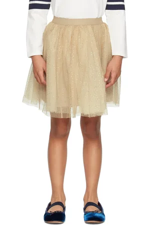 BONPOINT Kids Beige Polka Dot SKirt