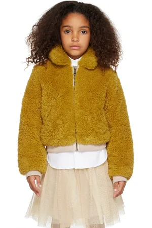 BONPOINT Fleece Jackets - Kids Yellow Birdie Jacket