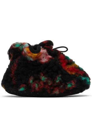 Maed for mini Kids Black & Multicolor Firefly Slippers