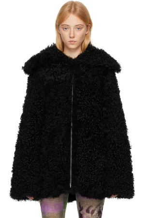 KNWLS Black Yume Reversible Shearling Coat
