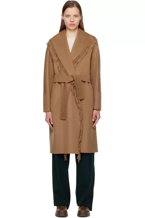 Max Mara Women Coats - Tan Amitie Coat