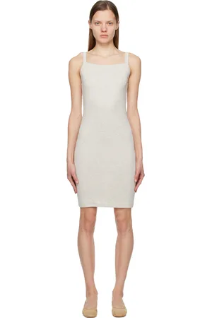 Flore Flore SSENSE Exclusive Gray May Midi Dress