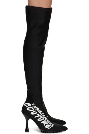 VERSACE Black Tank Boots