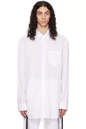 ANN DEMEULEMEESTER Men Shirts - White Mark Shirt
