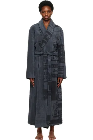 MARTINE ROSE Gray Tommy Jeans Edition Jacquard Toweled Coat