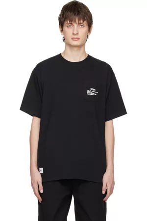 Vans Men T-shirts - Black WTAPS Edition Printed T-Shirt