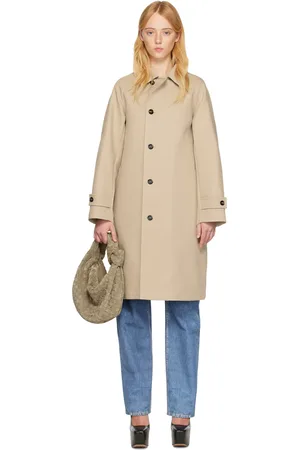 Bottega Veneta Beige Spread Collar Coat
