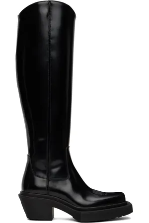 VTMNTS Black Neo Western Tall Boots