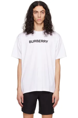 Burberry Men T-shirts - White Oversized T-Shirt