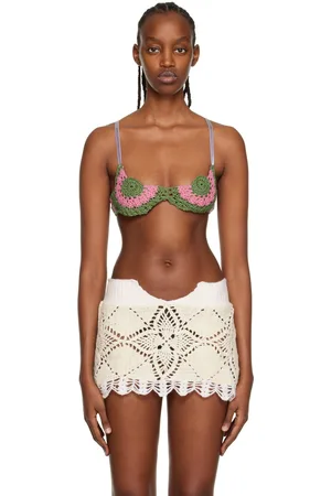Katya Zelentsova SSENSE Exclusive Green Bra