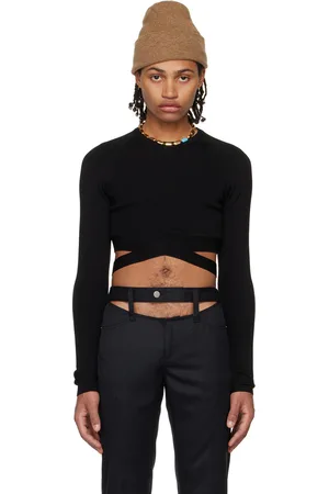 K.NGSLEY Black XWaist Sweater