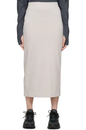 Post Archive Faction PAF Beige 5.0 Center Midi Skirt