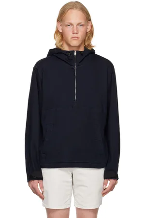 RAG&BONE Navy Drawstring Hoodie