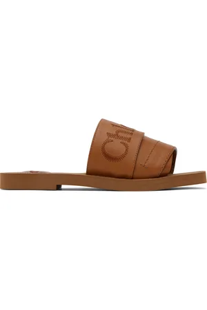 Chloé Brown Woody Mules