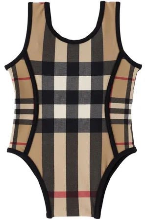 Burberry Baby Beige Vintage Check One-Piece Swimsuit