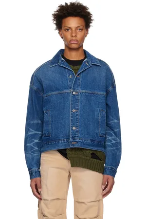 We11 Done Printed Denim Jacket