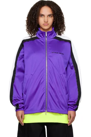 VTMNTS Purple & Black Oversized Track Jacket
