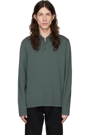 Vince Green Garment-Dyed Polo