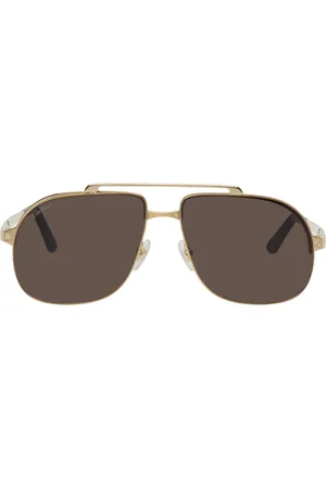 Cartier Gold 'Santos De Sunglasses