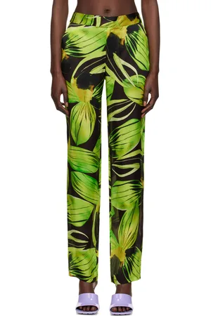Louisa Ballou Green Cruise Trousers