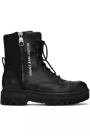VERSACE Men Boots - Black Logo Boots