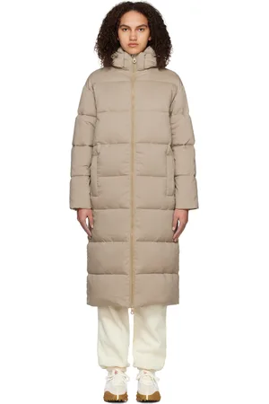 GIRLFRIEND COLLECTIVE Taupe Serenity Puffer Coat