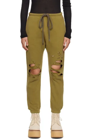 R13 Green Shredded Lounge Pants