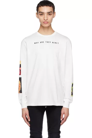 Diesel Men Long Sleeve - White T-Just-Ls-E8 Long Sleeve T-Shirt