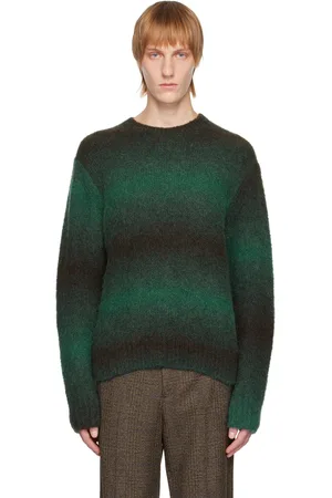 WOOYOUNGMI Green Striped Sweater