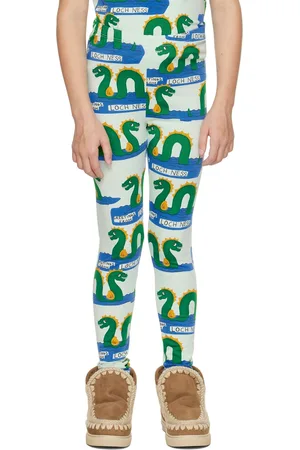 Mini Rodini Kids Blue Loch Ness Leggings