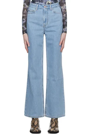 Ganni Blue Mangy Jeans