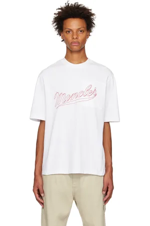 Moncler White Embroidered T-Shirt