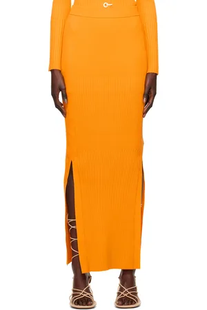 DION LEE Yellow Gradient Maxi Skirt