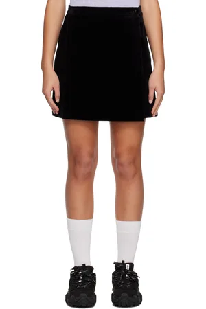 THEORY Black Wrap Miniskirt