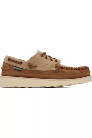 SEBAGO Men Brogues - Tan & Taupe Cayuga Oxfords