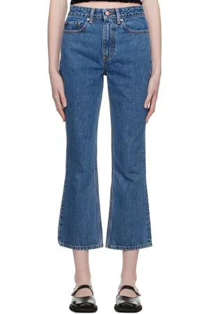 Ganni Blue Rigid Betzy Jeans