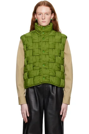 Bottega Veneta Green Intreccio Vest