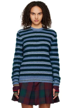 Paria Farzaneh Blue Toothpaste Sweater