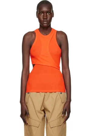 DION LEE Orange Modular Tank Top